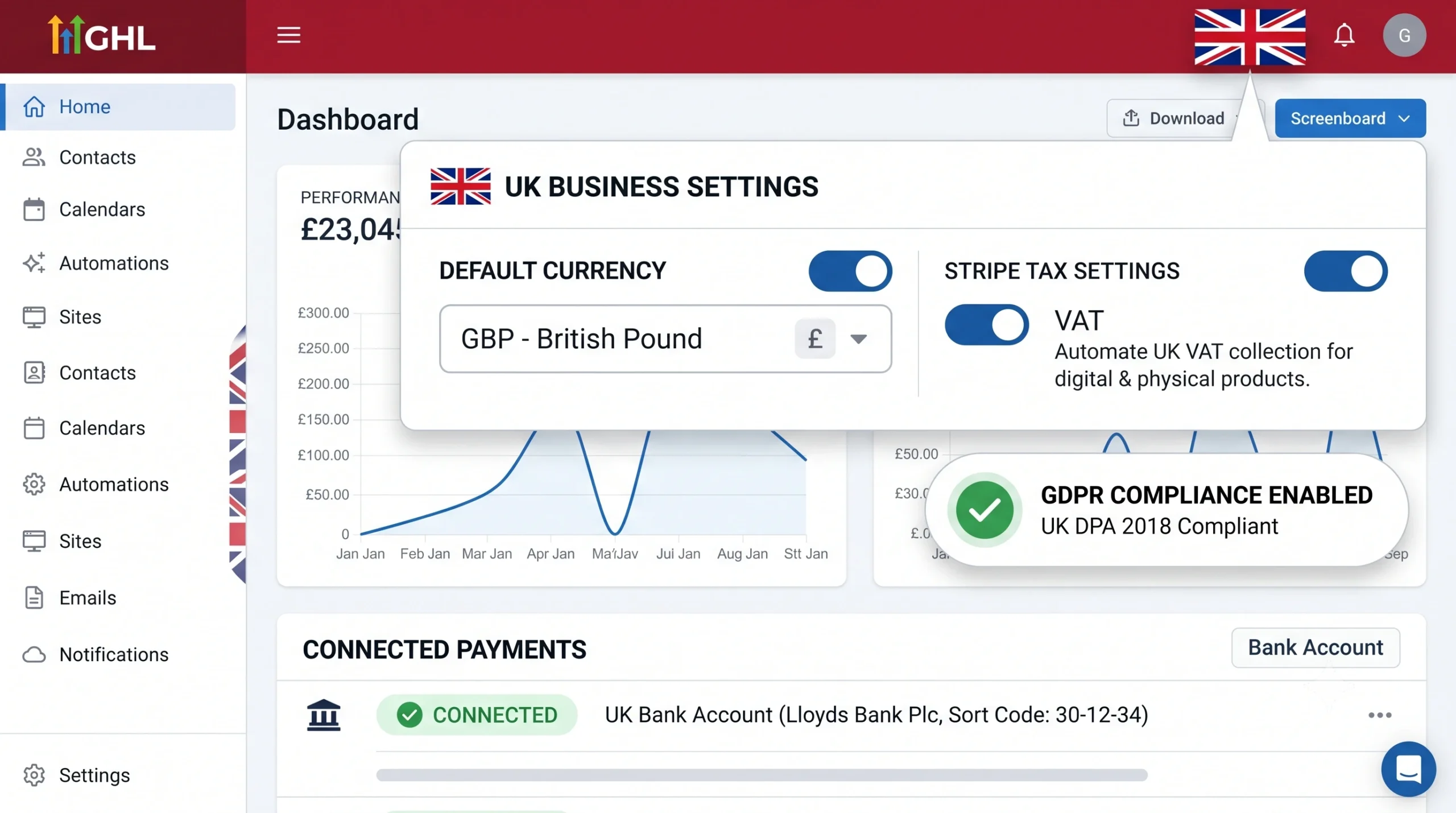 go high level stripe integration